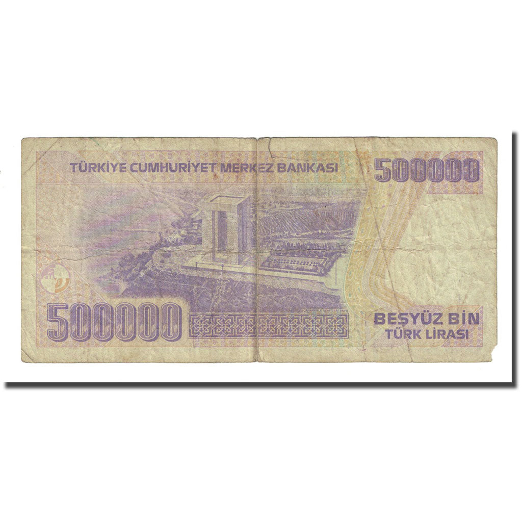 Banknote, Turkey, 500,000 Lira, L.1970, KM:212, F(12-15)