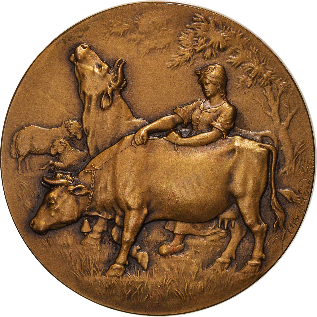 France, Medal, Concours d'Animaux Gras, Ville de Rouen, Agriculture, Erdmann
