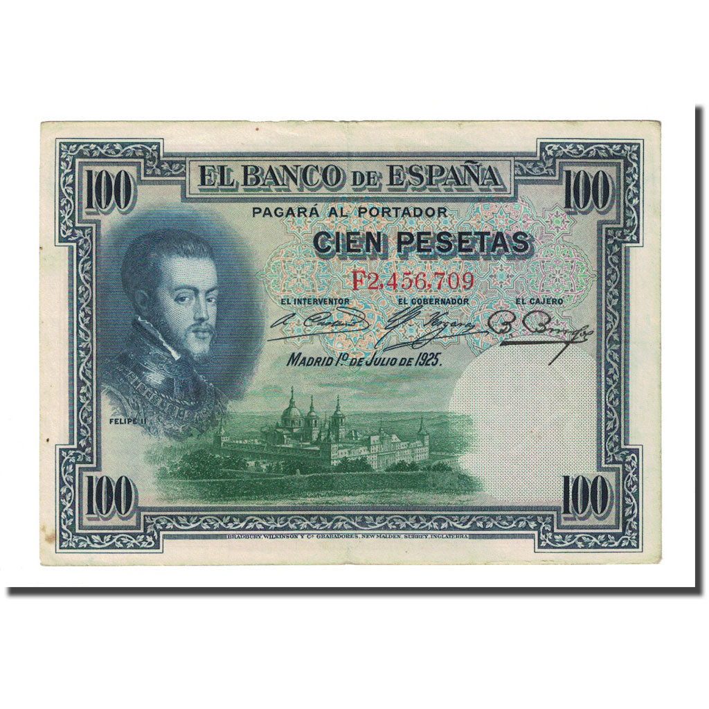 Geldschein, Spanien, 100 Pesetas, 1925-07-01, KM:69c, SS
