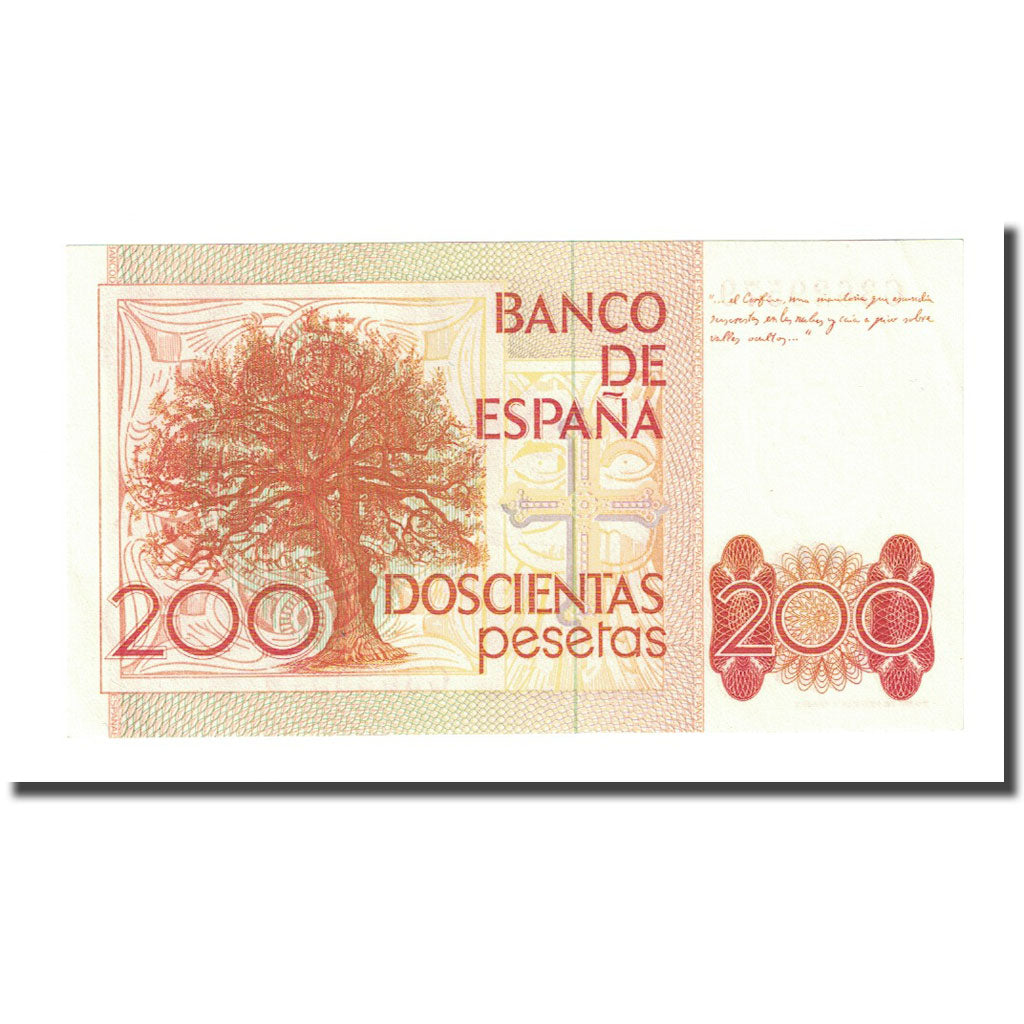 Geldschein, Spanien, 200 Pesetas, 1980-09-16, KM:156, UNZ