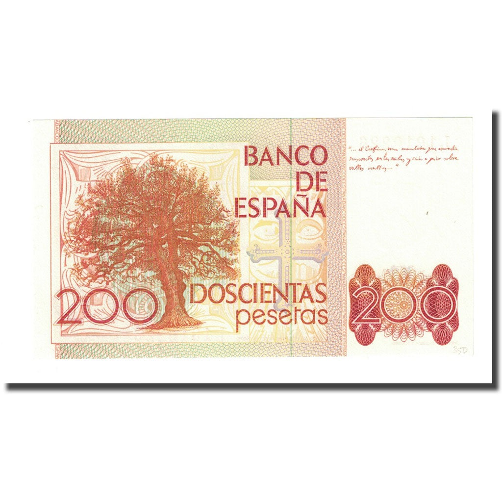 Biljet, Spanje, 200 Pesetas, 1980-09-16, KM:156, NIEUW