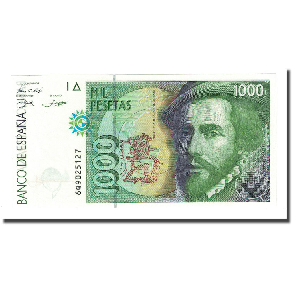 Billet, Espagne, 1000 Pesetas, 1992-10-12, KM:163, NEUF