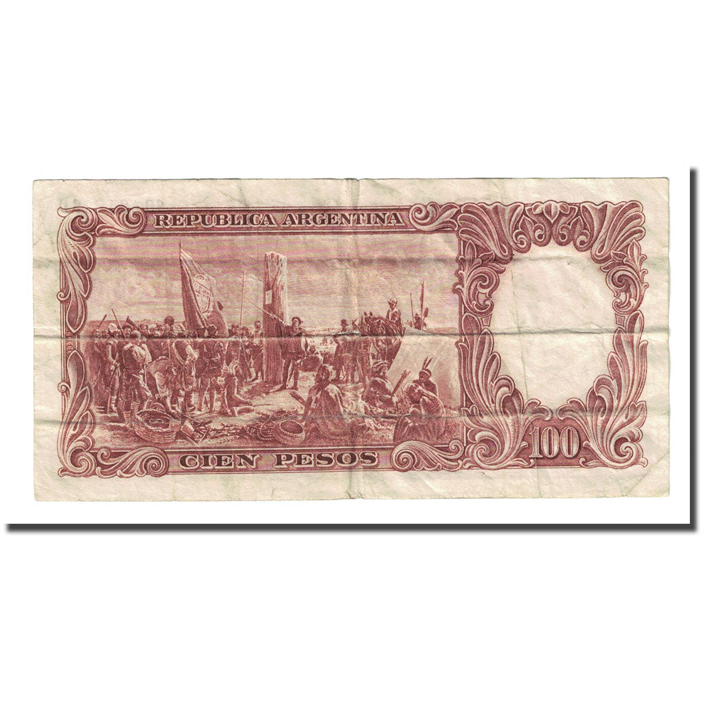 Banknote, Argentina, 100 Pesos, ND (1957-1967), KM:272a, VF(20-25)