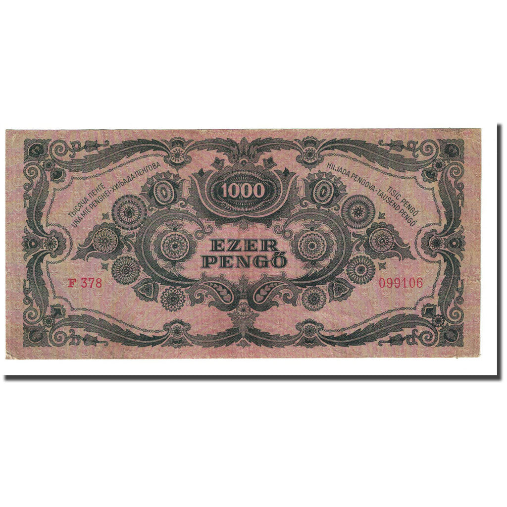 Banknote, Hungary, 1000 Pengö, 1945-07-15, KM:118b, VF(20-25)