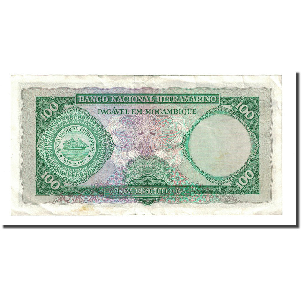 Banknote, Mozambique, 100 Escudos, 1961-03-27, KM:109a, EF(40-45)