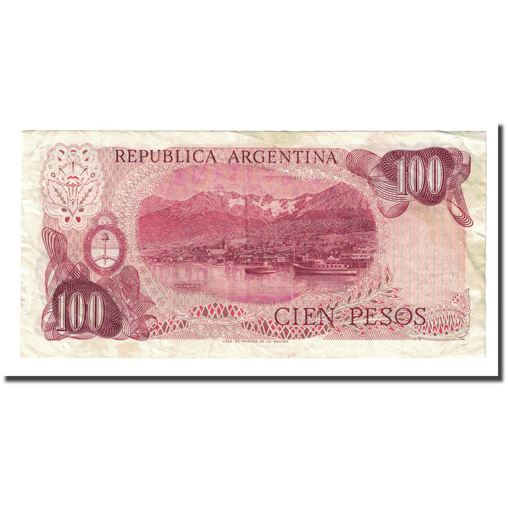 Banknote, Argentina, 100 Pesos, Undated (1976-78), KM:302b, VF(20-25)