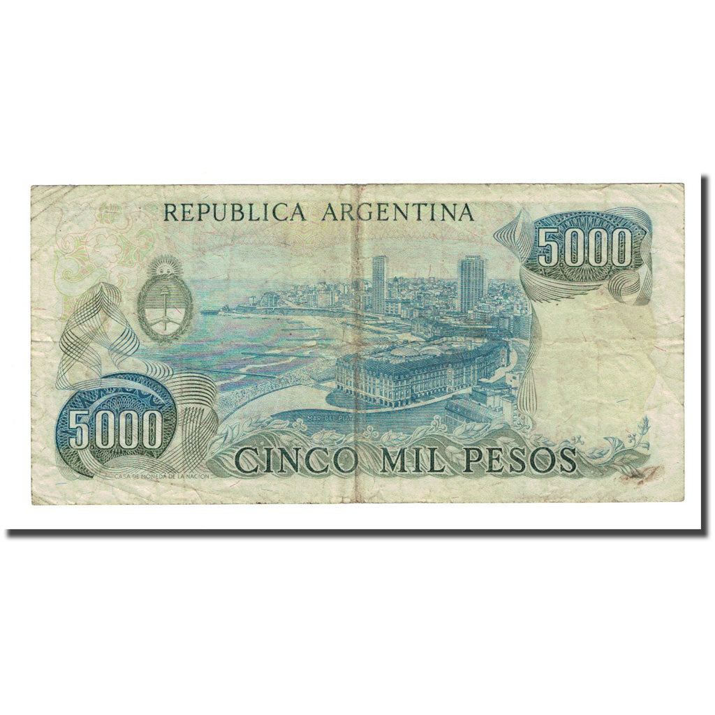 Banknote, Argentina, 5000 Pesos, Undated (1977-83), KM:305a, F(12-15)