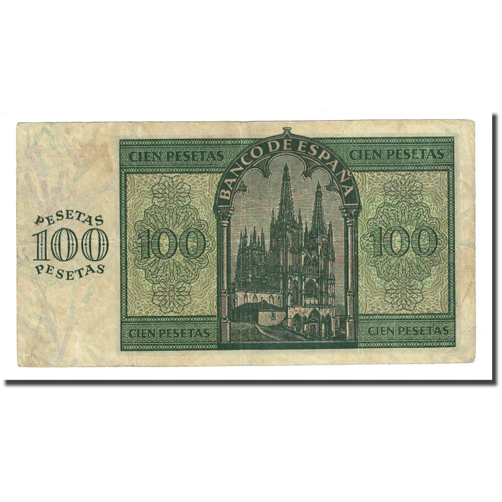 Banconote, Spagna, 100 Pesetas, 1936-11-21, KM:101a, BB