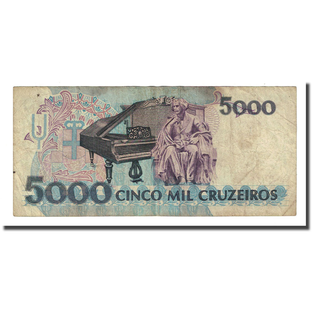 Banknote, Brazil, 5000 Cruzeiros, Undated (1993), KM:232c, F(12-15)
