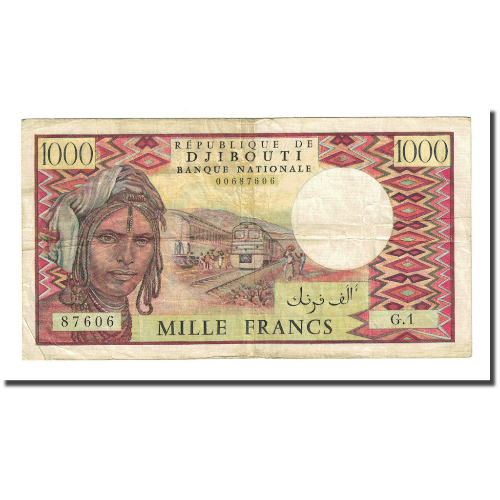 Banknote, Djibouti, 1000 Francs, Undated (1979), KM:37a, EF(40-45)
