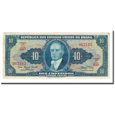 Banknote, Brazil, 10 Cruzeiros, 1961, KM:167a, EF(40-45)