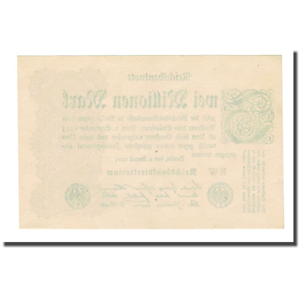 Banknote, Germany, 2 Millionen Mark, 1923-08-09, KM:104a, AU(55-58)