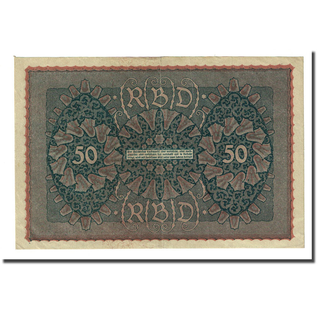 Billete, 50 Mark, Alemania, 1919-06-24, KM:66, MBC