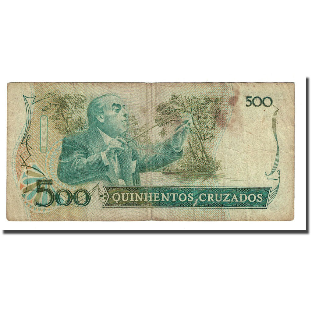 Billet, Brésil, 500 Cruzados, 1986, KM:212a, TB