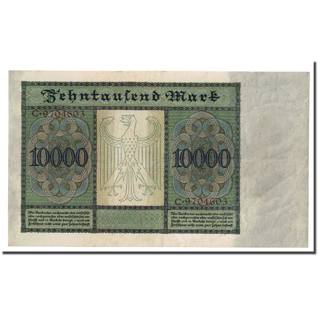 Banknote, Germany, 10,000 Mark, 1922-01-19, KM:70, AU(55-58)