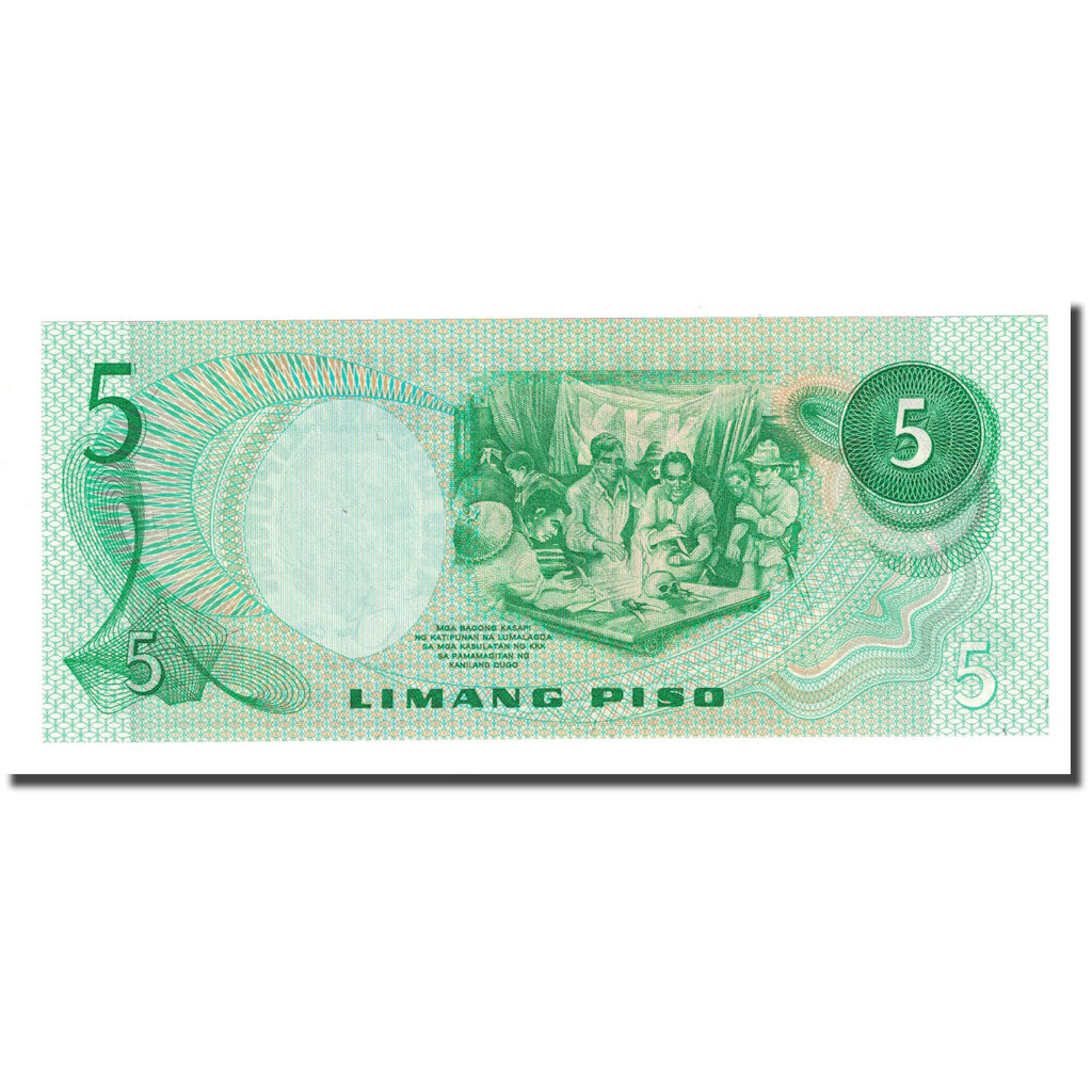 Geldschein, Philippinen, 5 Piso, KM:160b, UNZ