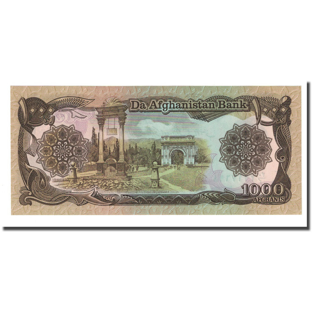 Geldschein, Afghanistan, 1000 Afghanis, 1990, KM:61b, UNZ