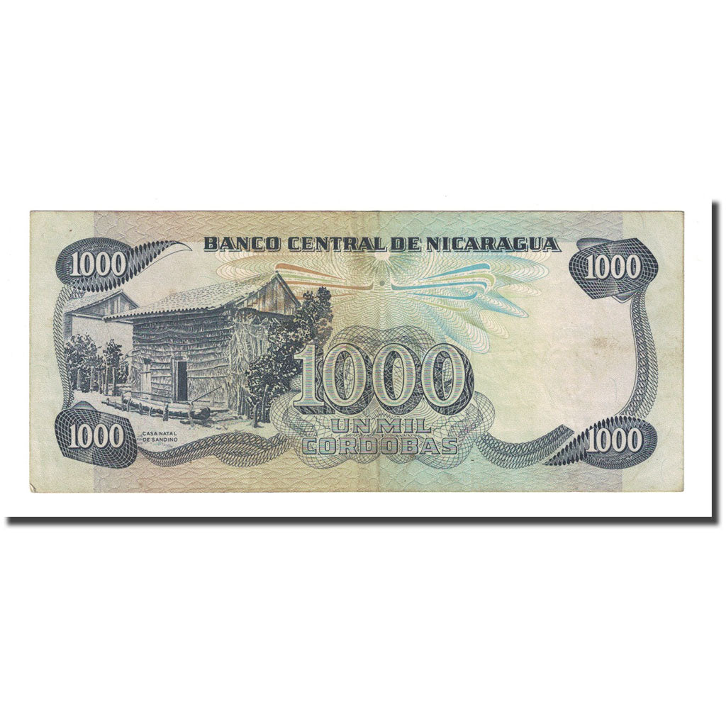 Banknote, Nicaragua, 1000 Cordobas, L.1985 (1987), KM:145b, VF(20-25)