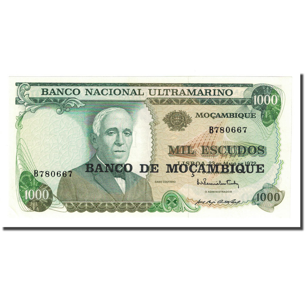 Nota, Moçambique, 1000 Escudos, 1972-05-23, KM:119, UNC(65-70)