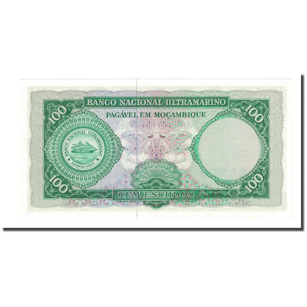 Banknote, Mozambique, 100 Escudos, 1961-03-27, KM:117a, UNC(65-70)