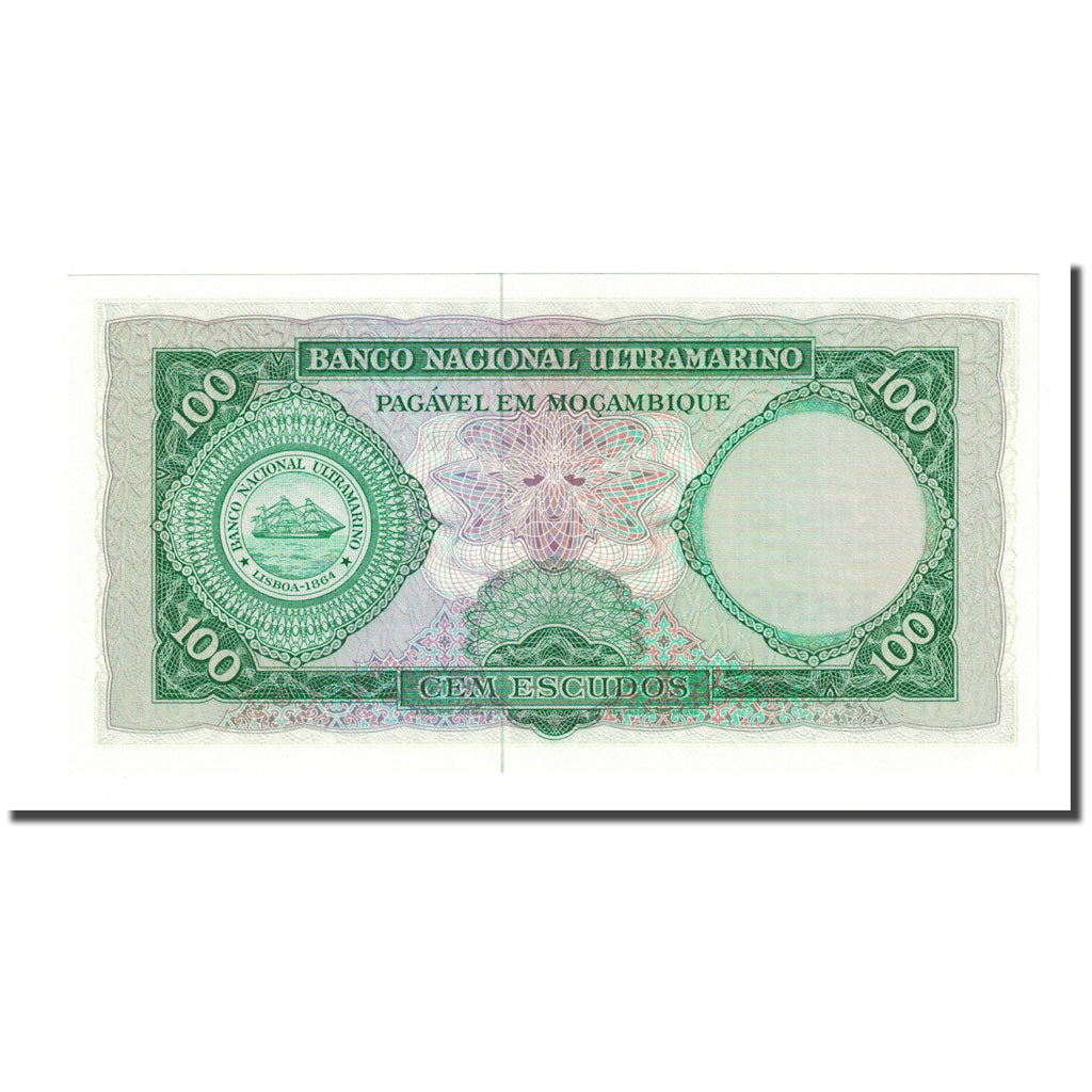 Banknote, Mozambique, 100 Escudos, 1961-03-27, KM:117a, UNC(65-70)
