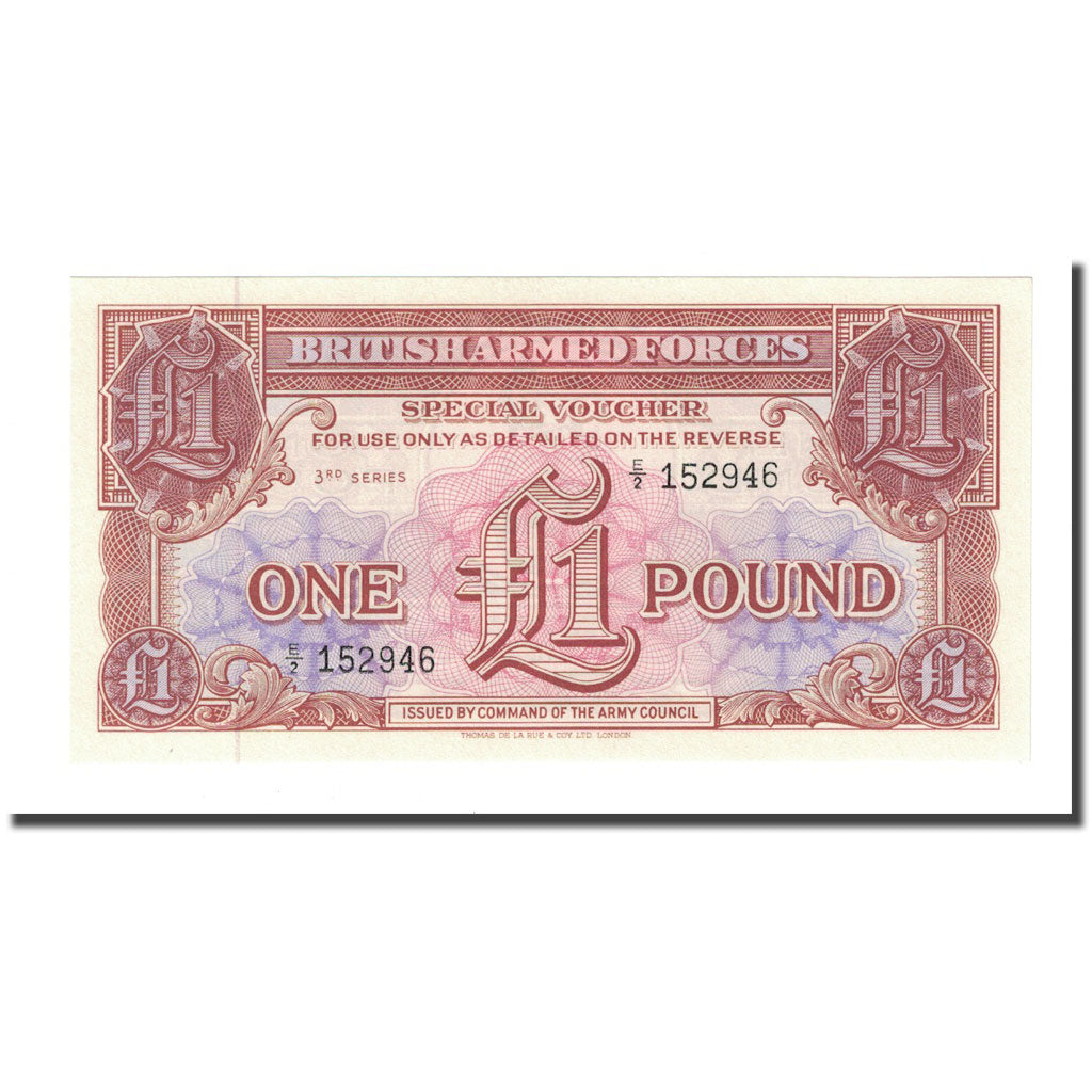 Banconote, Gran Bretagna, 1 Pound, Undated (1956), KM:M29, FDS