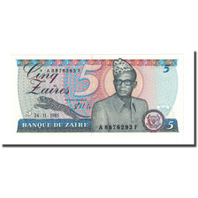 Banknote, Zaire, 5 Zaïres, 1985-11-24, KM:26a, UNC(65-70)