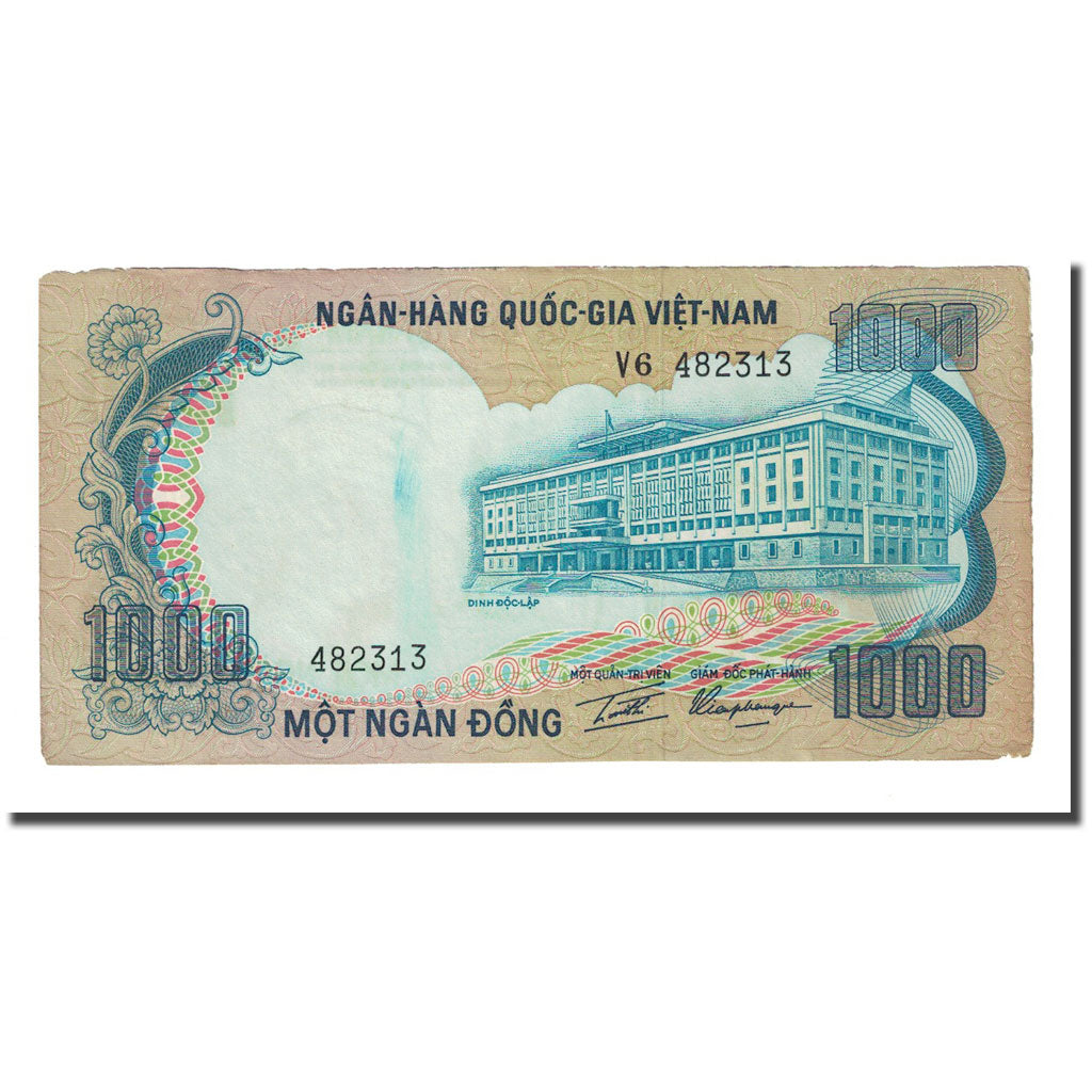 Billet, South Viet Nam, 1000 D<ox>ng, Undated (1972), KM:34a, TB