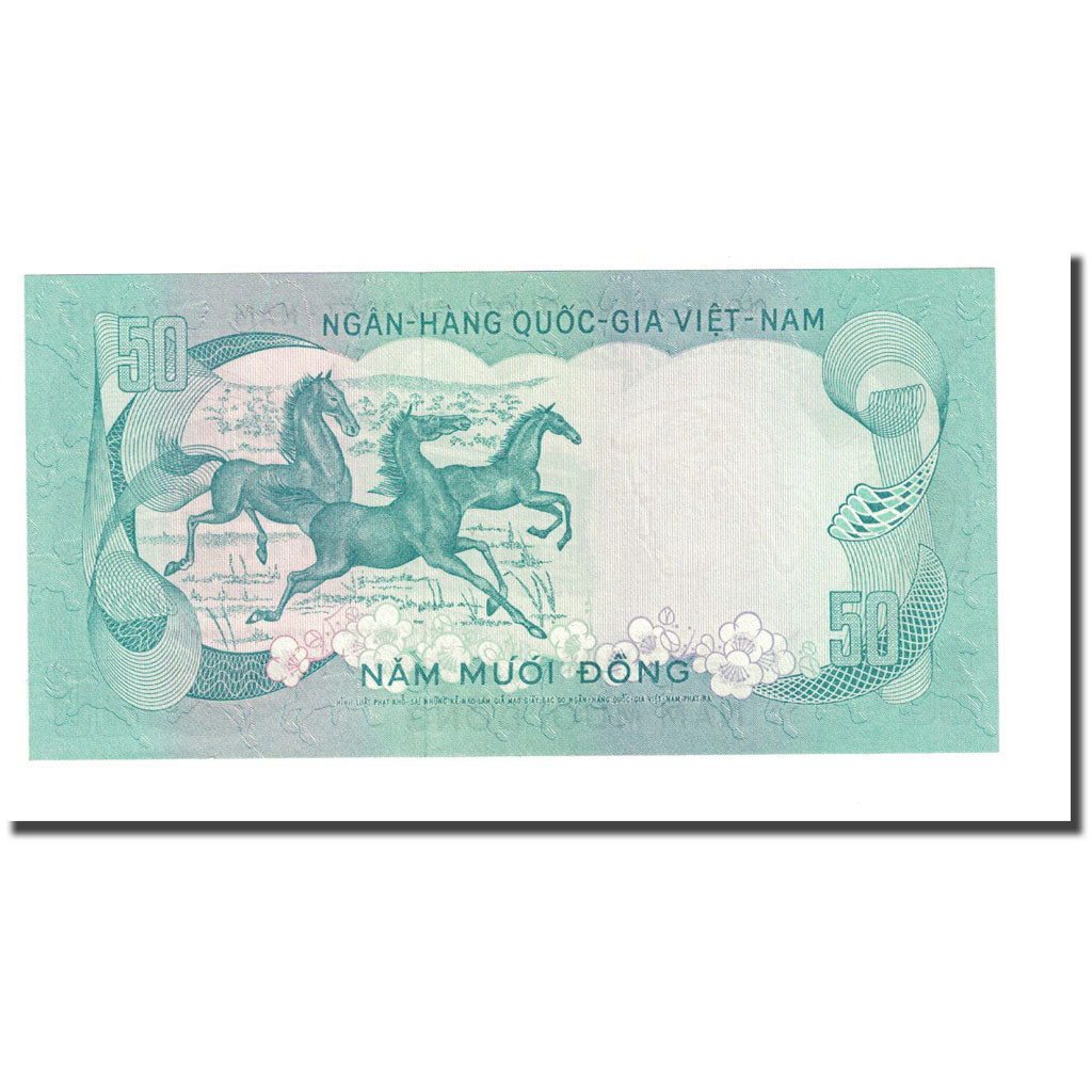 Banconote, Vietnam del Sud, 50 D<ox>ng, Undated (1972), KM:30a, FDS