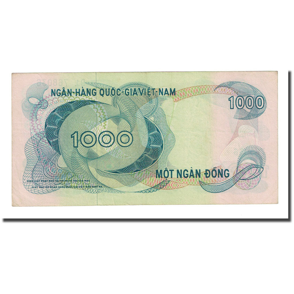Billet, South Viet Nam, 1000 D<ox>ng, Undated (1971), KM:29a, TTB