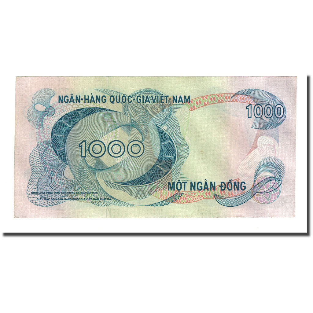 Billet, South Viet Nam, 1000 D<ox>ng, Undated (1971), KM:29a, NEUF