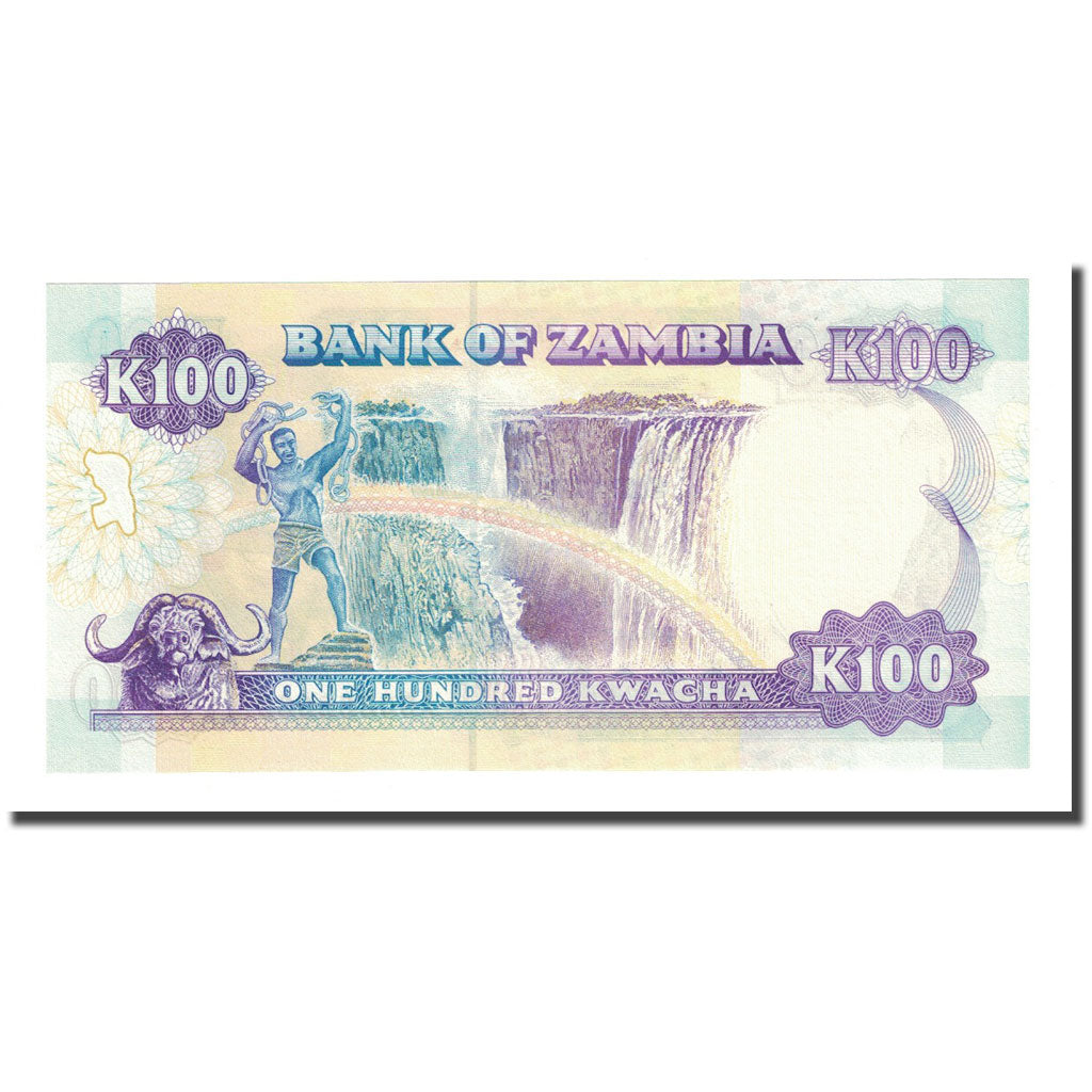 Banknote, Zambia, 100 Kwacha, 1991, KM:34a, UNC(65-70)