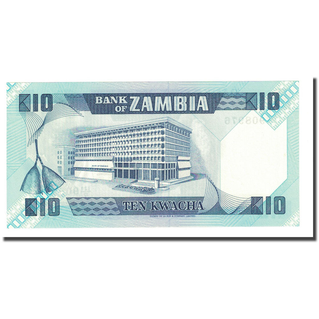 Billete, 10 Kwacha, Undated (1980-88), Zambia, KM:26e, UNC