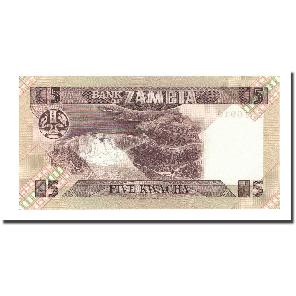 Geldschein, Sambia, 5 Kwacha, Undated (1980-88), KM:25c, UNZ
