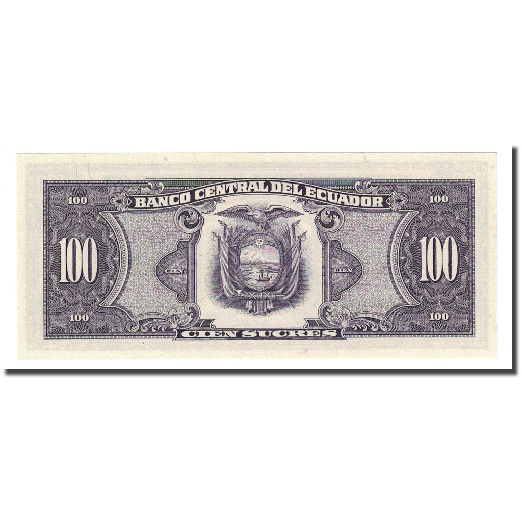 Banknote, Ecuador, 100 Sucres, 1986-04-29, KM:123, UNC(65-70)