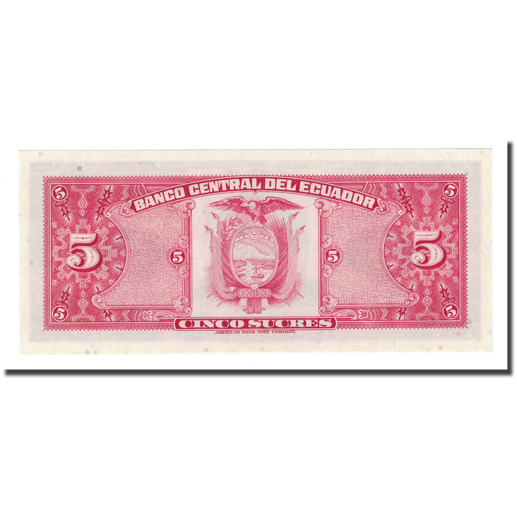 Banknote, Ecuador, 5 Sucres, 1983-04-20, KM:108b, UNC(65-70)