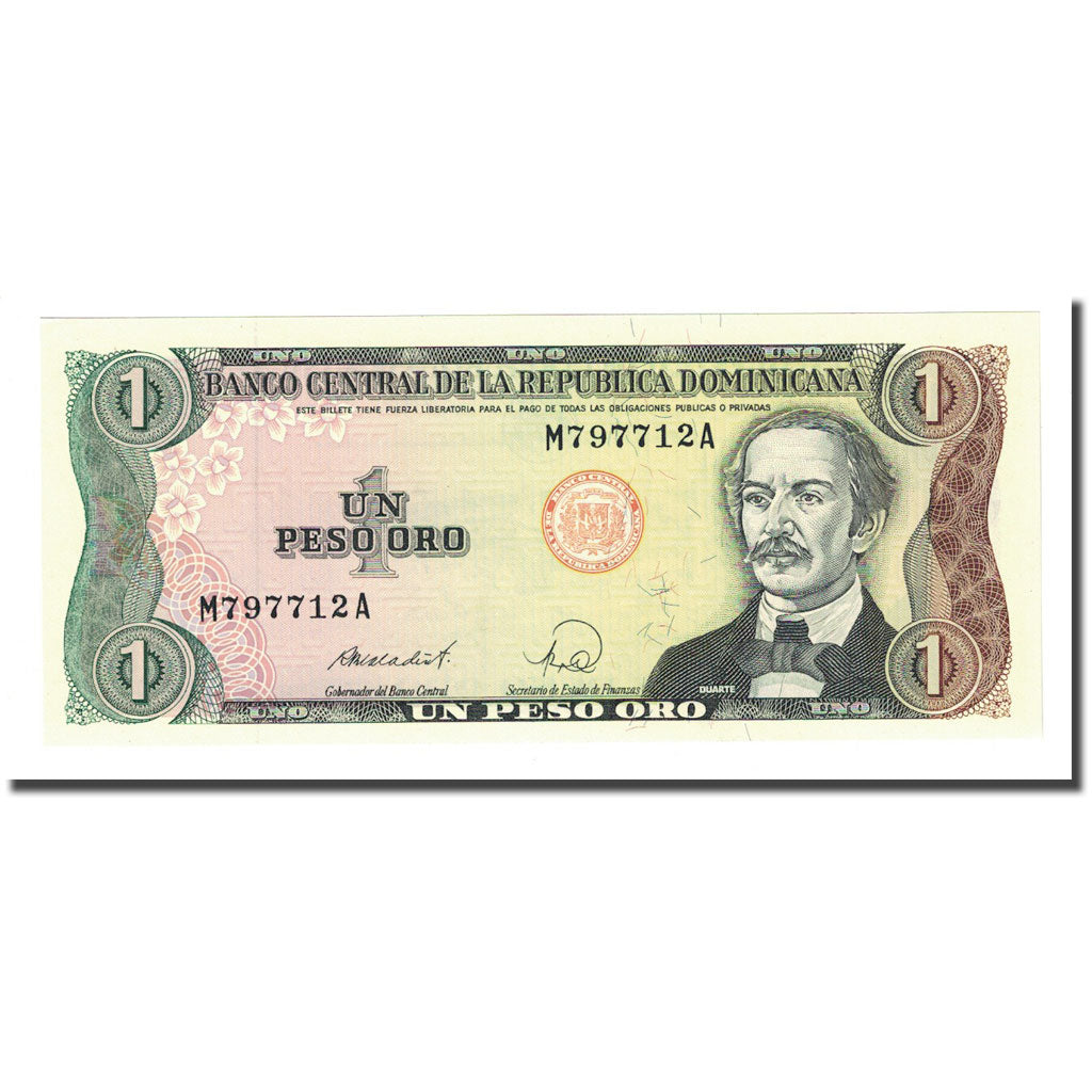 Banknot, Republika Dominikany, 1 Peso Oro, 1987, KM:126a, UNC(65-70)