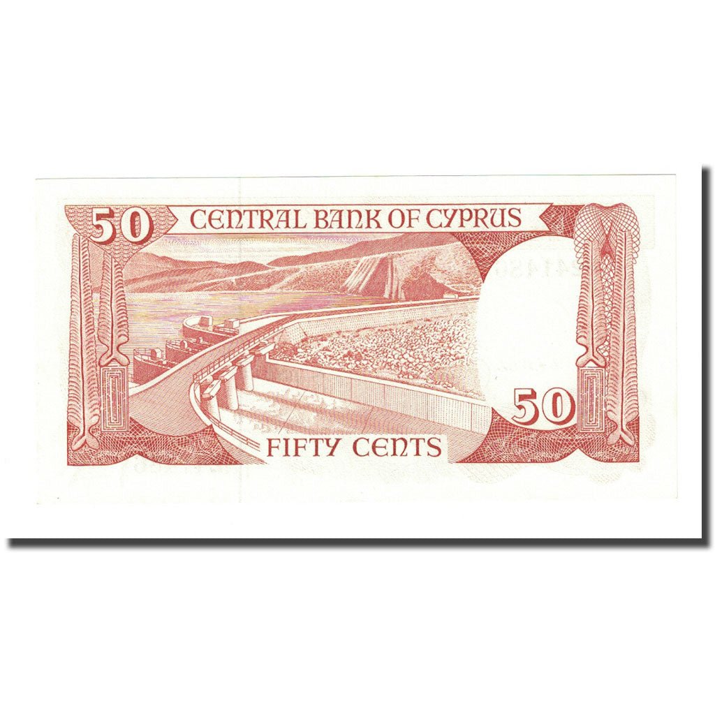 Billet, Chypre, 50 Cents, 1987-04-01, KM:52, NEUF