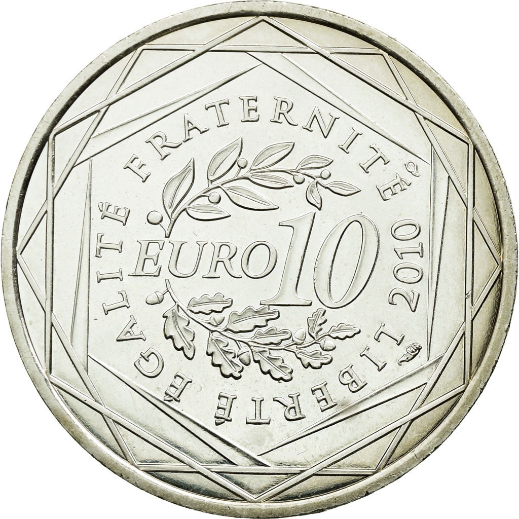 Coin, France, 10 Euro, 2010, MS(60-62), Silver, KM:1647