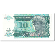 Banknote, Zaire, 10 Nouveaux Zaïres, 1993-06-24, KM:54a, UNC(65-70)