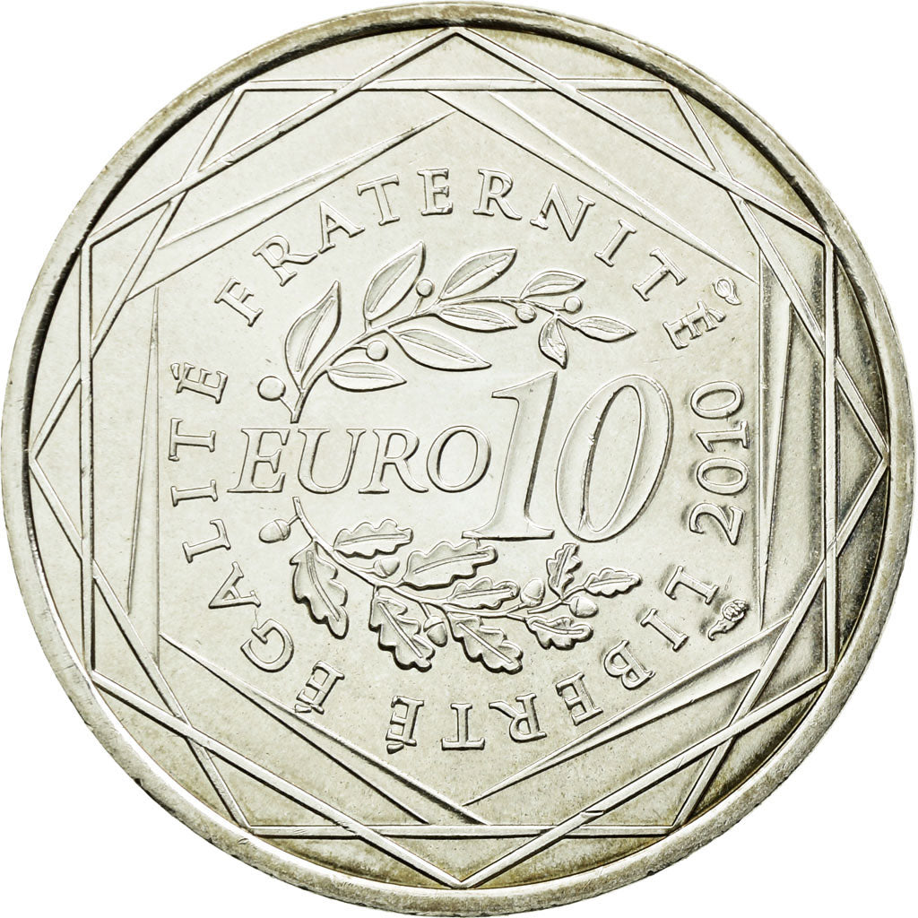 Coin, France, 10 Euro, 2010, MS(60-62), Silver, KM:1660