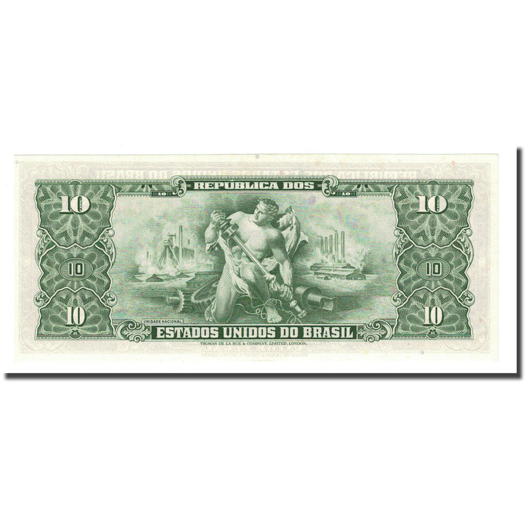 Nota, Brasil, 1 Centavo on 10 Cruzeiros, Undated (1967), KM:183b, UNC(65-70)