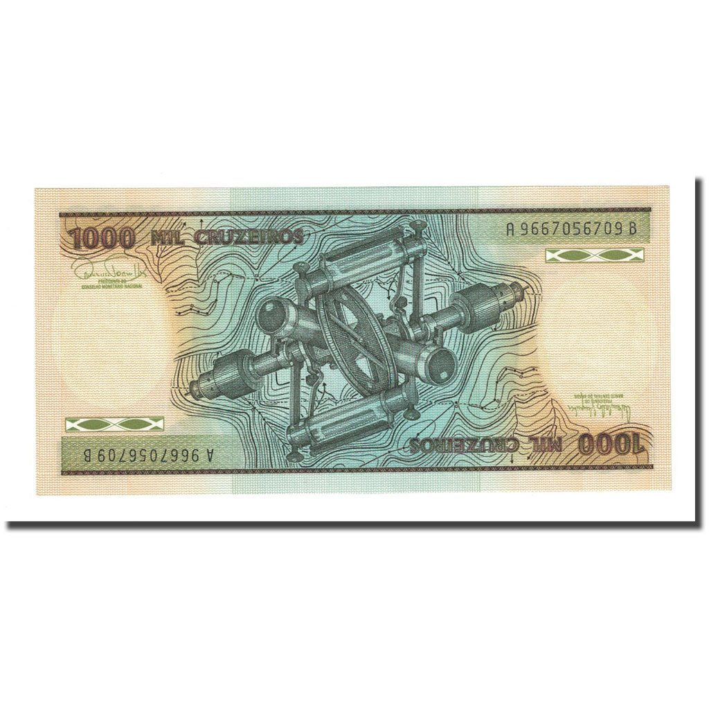 Banknote, Brazil, 1000 Cruzeiros, Undated (1985), KM:201c, UNC(65-70)