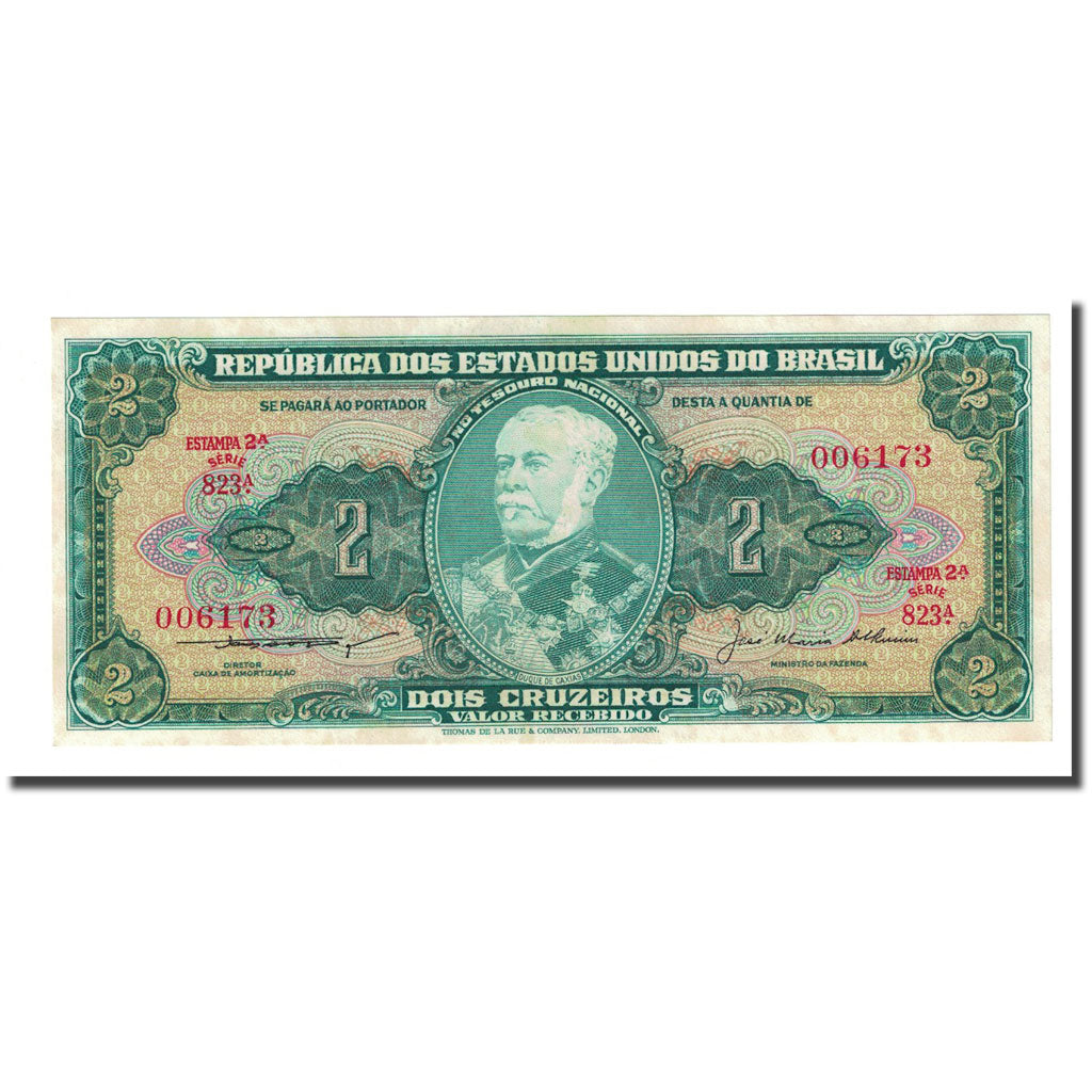 Nota, Brasil, 2 Cruzeiros, Undated (1956-58), KM:157Ab, UNC(65-70)