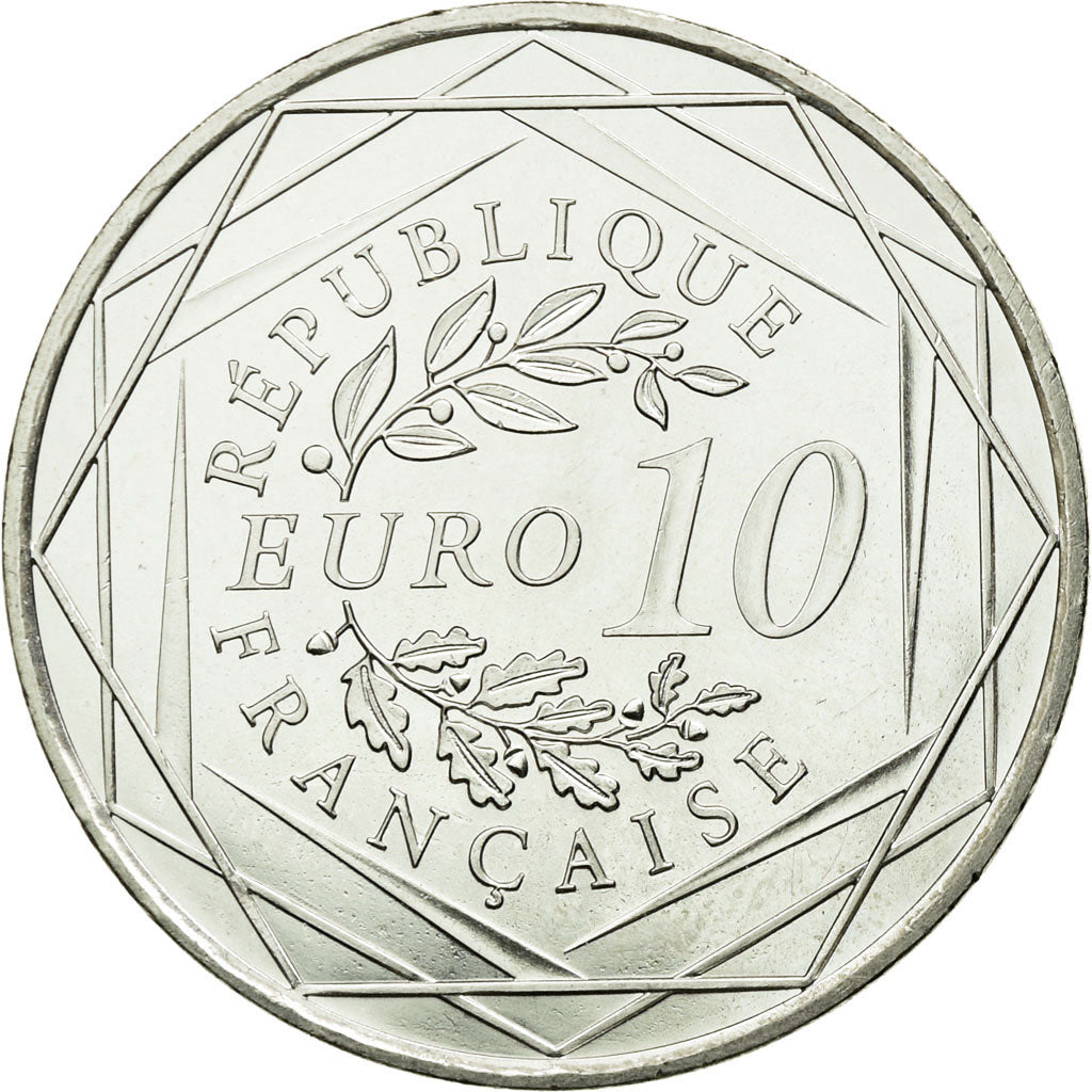 Moneta, Francja, 10 Euro, 2012, Paris, MS(63), Srebro, Gadoury:EU 516, KM:2073