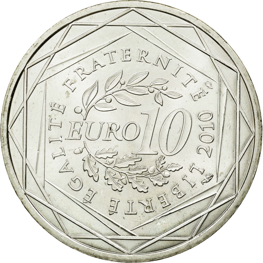 Coin, France, 10 Euro, 2010, MS(60-62), Silver, KM:1665