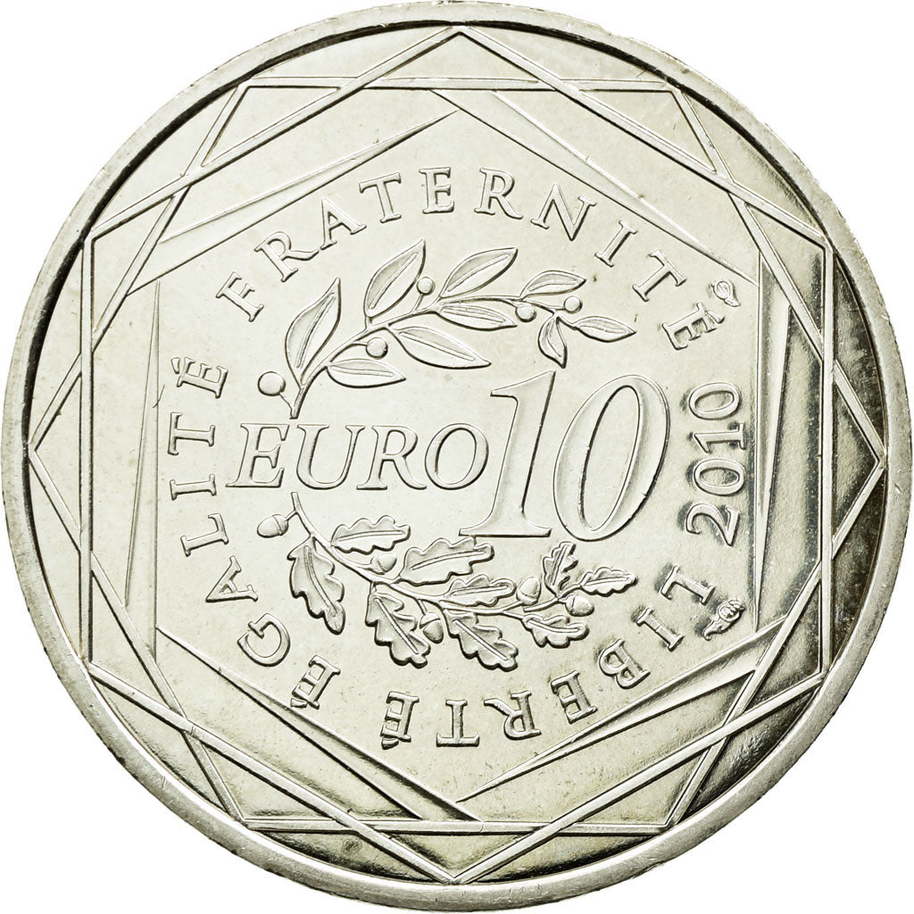 Coin, France, 10 Euro, 2010, MS(60-62), Silver, KM:1652