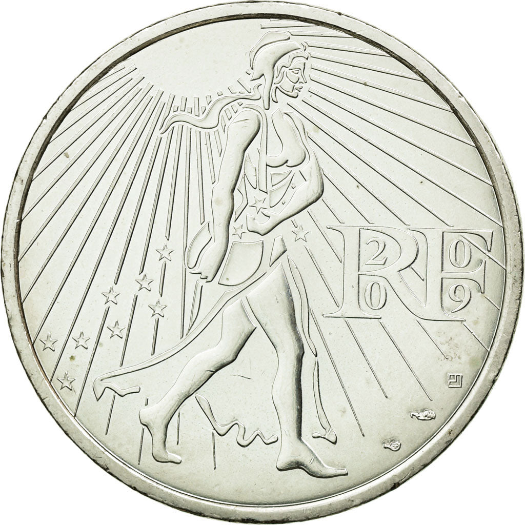 Coin, France, 25 Euro, 2009, MS(60-62), Silver, Gadoury:EU338, KM:1581
