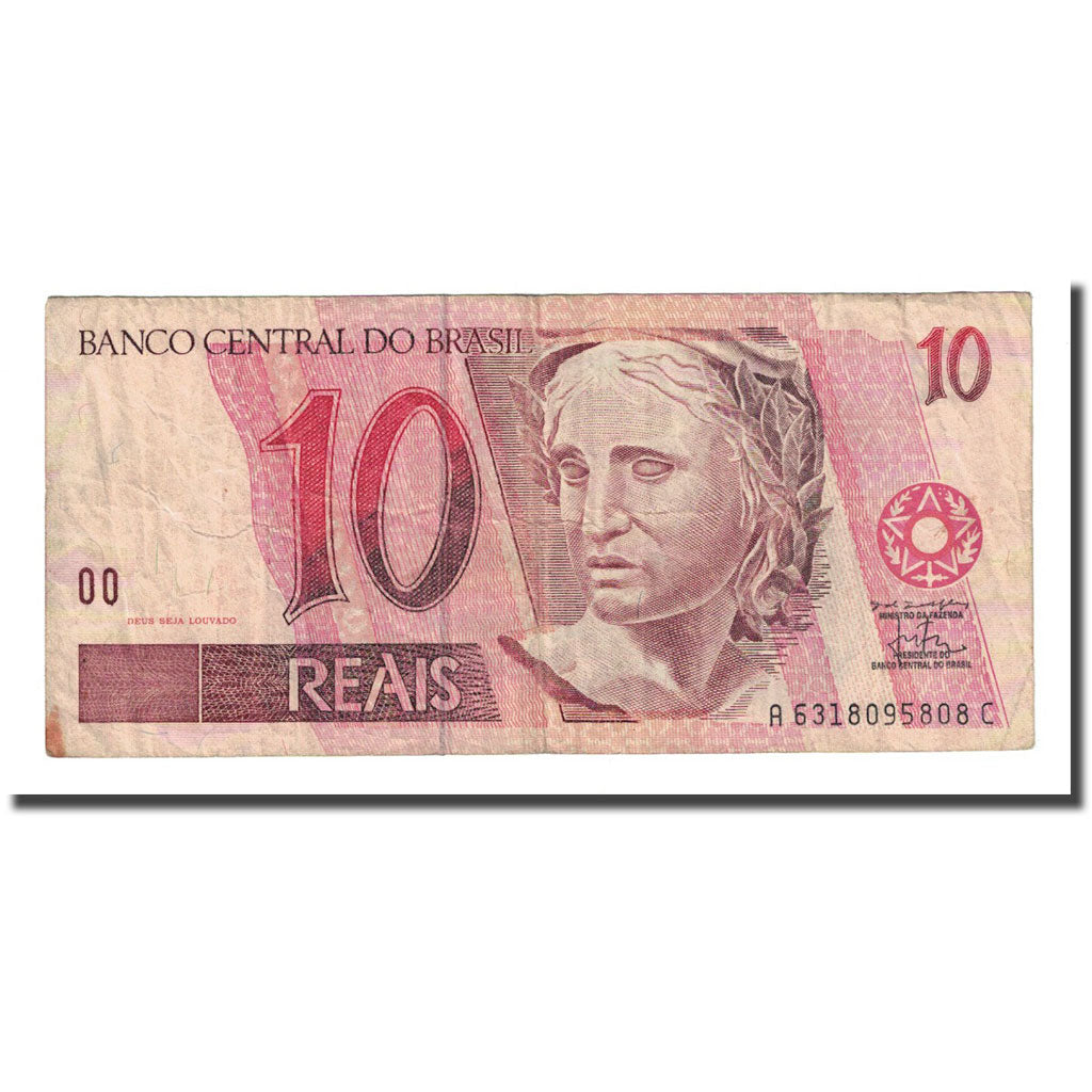 Banknote, Brazil, 10 Reais, Undated (1994), KM:245f, VF(30-35)