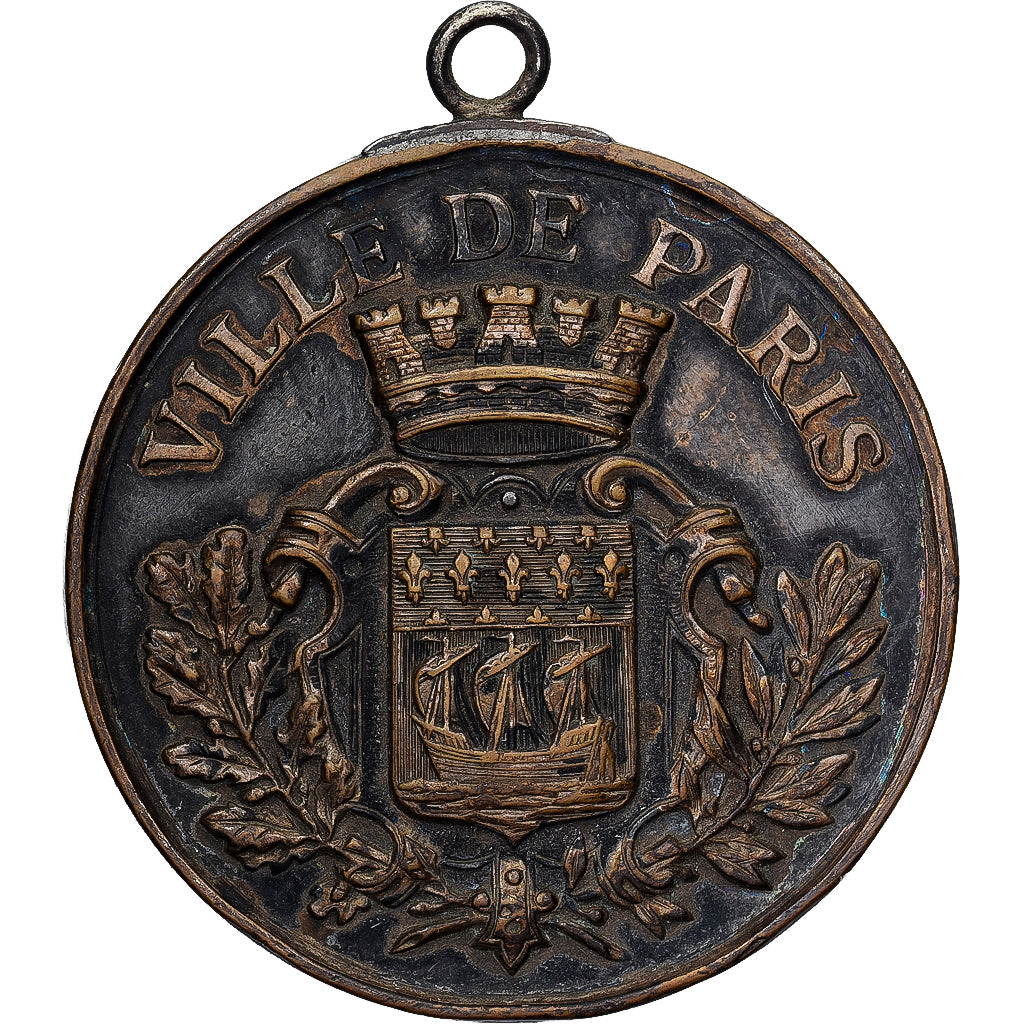 France, Medal, Concours de Bébés, Ville de Paris, 1890, VF(30-35), Silvered